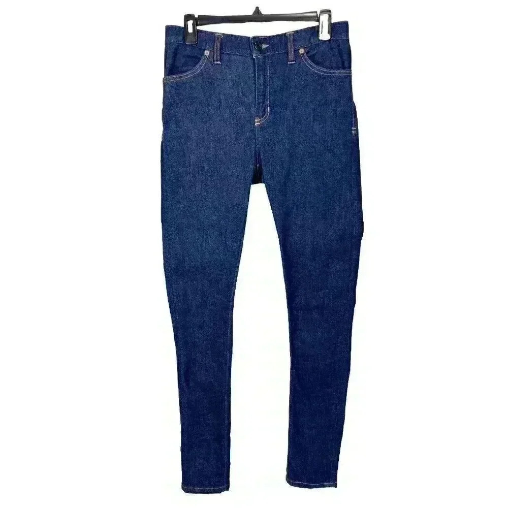 Billiam Women’s 6 (29x30) Mid Rise Super Skinny Denim Blue Jeans USA Made
